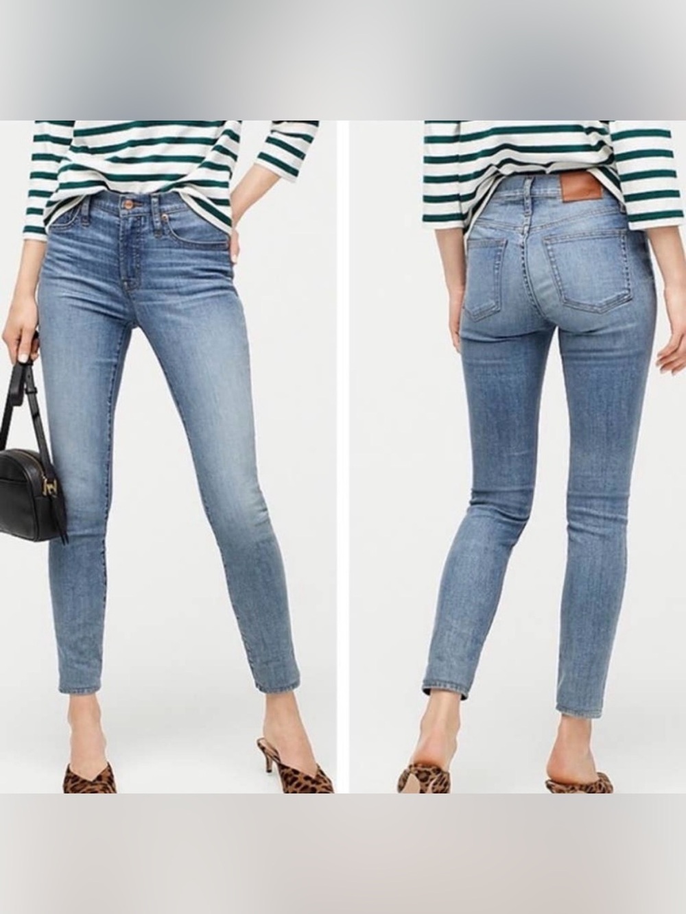 J Crew 9” High-Rise Toothpick Jean in RO Wash Size 30